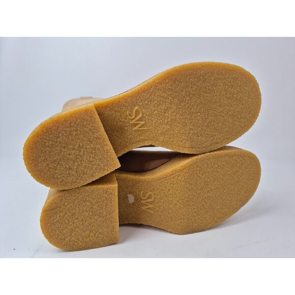 Stuart Weitzman Women's Sand Montana Slouch Suede Boots Size 7 - Picture 6 of 7